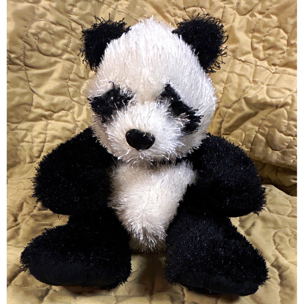 Ganz Webkinz Black & White Panda Bear Plush Stuffed Animal, no code